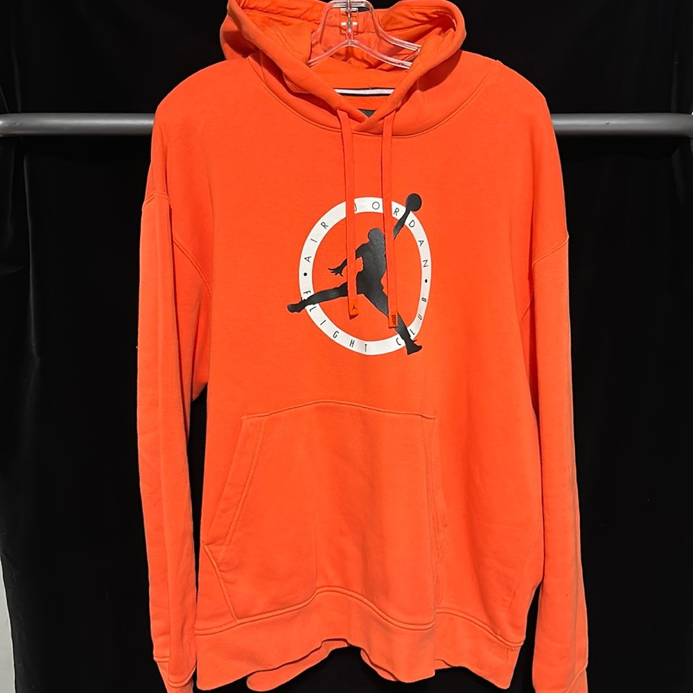 Jordan Flight MVP Graphic Fleece Pullover Orange Men Hoodie - FB7050-817
